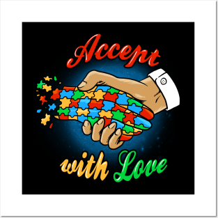 accept with love Posters and Art